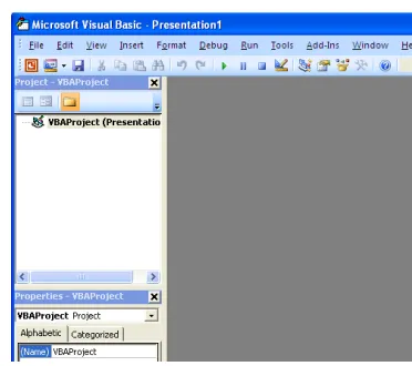 Gambar 87. Jendela Microsoft Visual Basic PowerPoint 