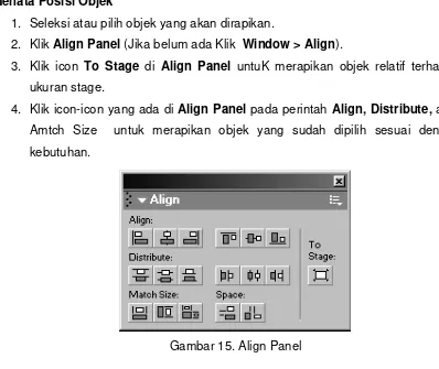 Gambar 15. Align Panel 