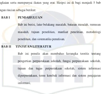 GAMBARAN UMUM PERPUSTAKAAN SEKOLAH