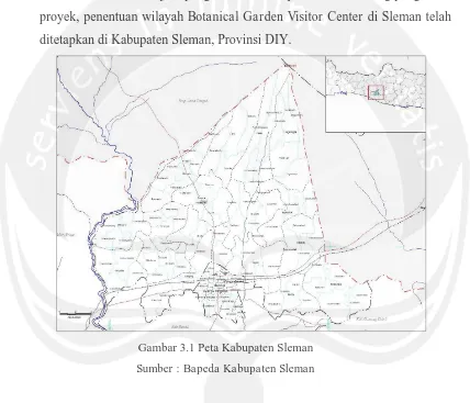 Gambar 3.1 Peta Kabupaten Sleman  