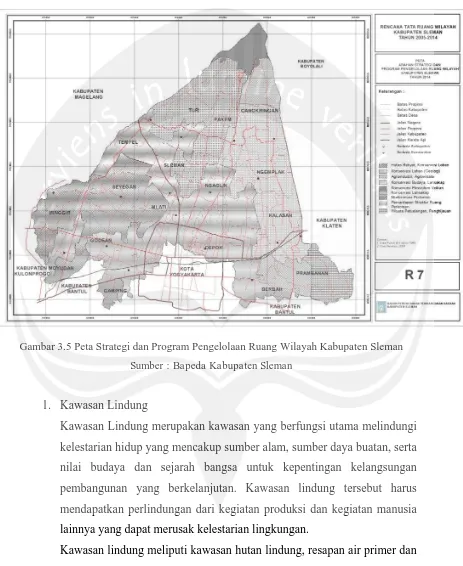 Gambar 3.5 Peta Strategi dan Program Pengelolaan Ruang Wilayah Kabupaten Sleman 