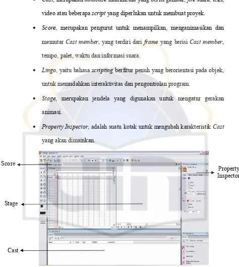 Gambar 2.27 Tampilan Adobe Director 11 