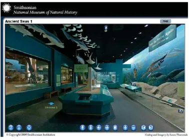 Gambar 3.10 Virtual Tour of The Smithsonian Museum of Natural History and a Virtual Dinosaur Dig Sumber: http://www.freetech4teachers.com/2011/12/virtual-tour-of-