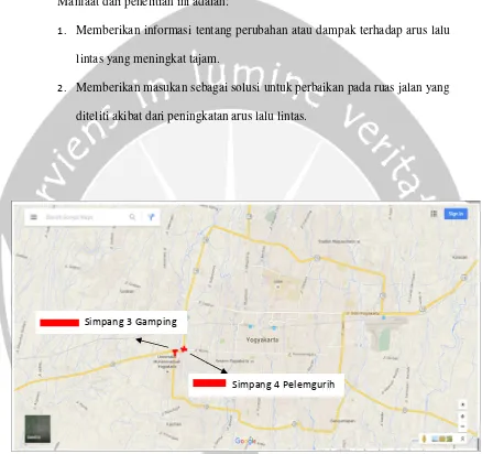 Gambar 1.1. Peta Jalan Nasional Wilayah Provinsi D.I Yogyakarta 
