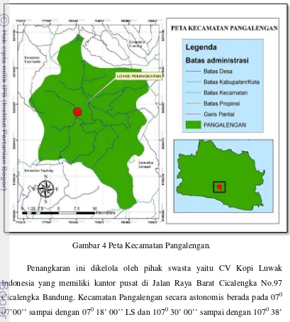 Gambar 4 Peta Kecamatan Pangalengan. 