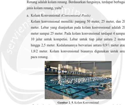 Gambar 2. 5. Kolam Konvensional Sumber: http://www.mainlinepools.com/construction/competition-pools, diakses 