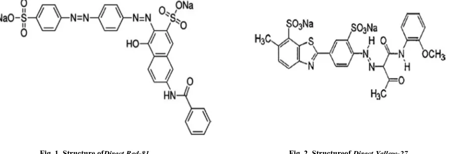 Fig. 1. Structure ofDirect Red-81 