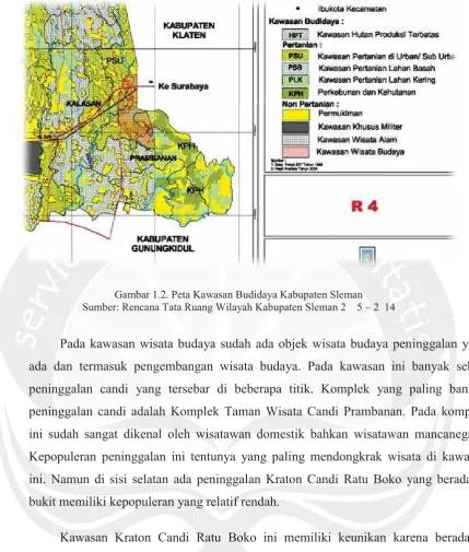 Gambar 1.2. Peta Kawasan Budidaya Kabupaten Sleman