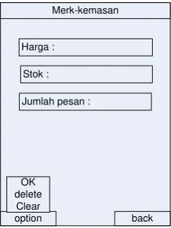 Gambar 3.25 Rancangan Form Pesan Barang