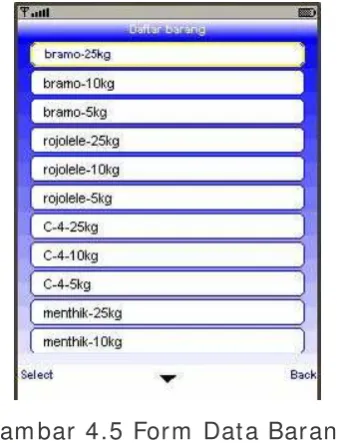 Gambar 4.4 Form Kategori Barang 