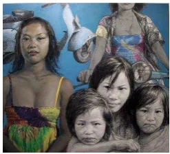 Gambar 1: Lukisan Chusin Setiadikara 