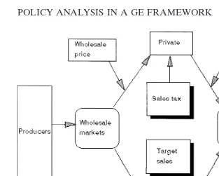 Figure 1. Commodity chain and government intervention in agriculture.
