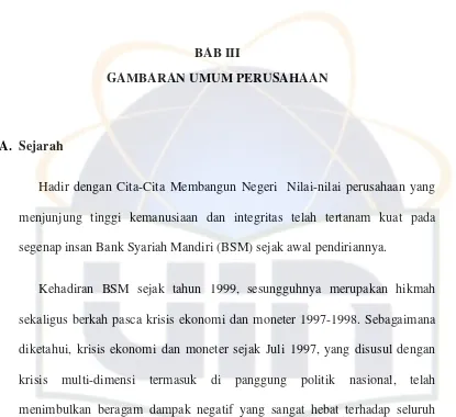 GAMBARAN UMUM PERUSAHAAN 