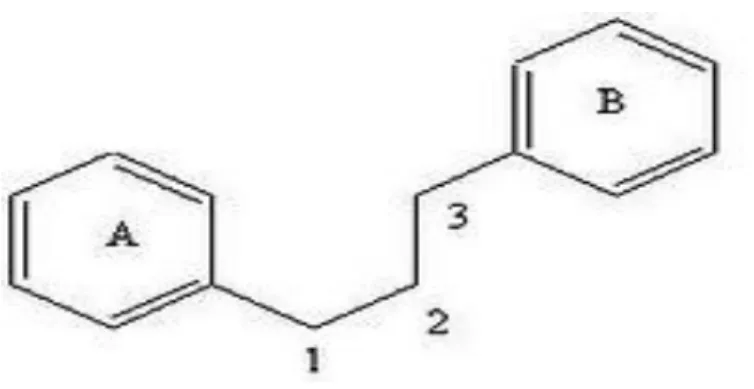 Gambar 2. Struktur umum flavonoid  2.6 Kajian Farmakognosi 