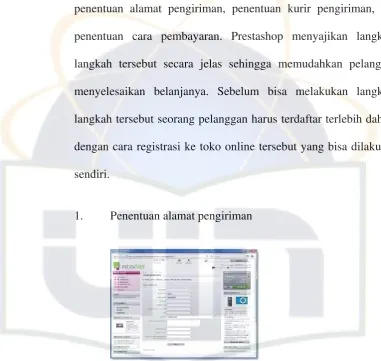 Gambar 2.4 Penentuan Alamat Pengiriman 