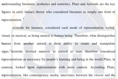 figures in early literary theory who considered literature as simply one form of 
