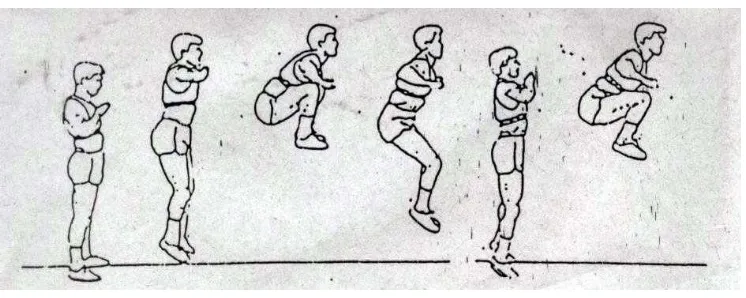 Gambar 1. Latihan Knee Tuch Jump 