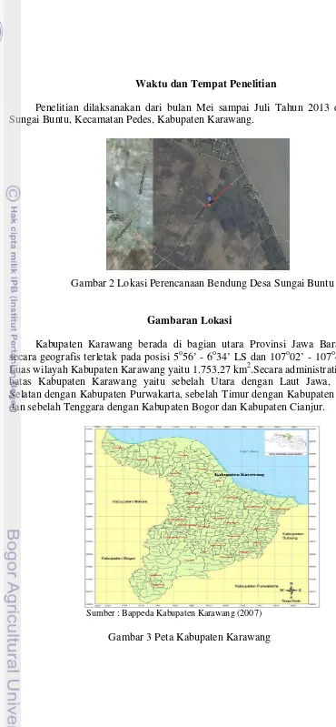 Gambar 3 Peta Kabupaten Karawang 
