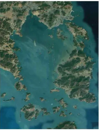 그림 3-2-1. 대상해역 위성사진