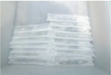 그림 14. 실험에 사용된 냉매 (Jell Ice)