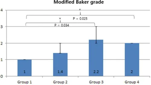 Figure 6. Modified Baker grade  결과