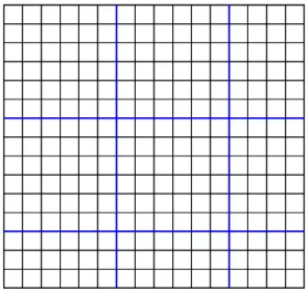 Figure 1.2: Cutting a chessboard into b × b squares if there is a covering, so if there is a covering, then q = 0, as we wanted to show.