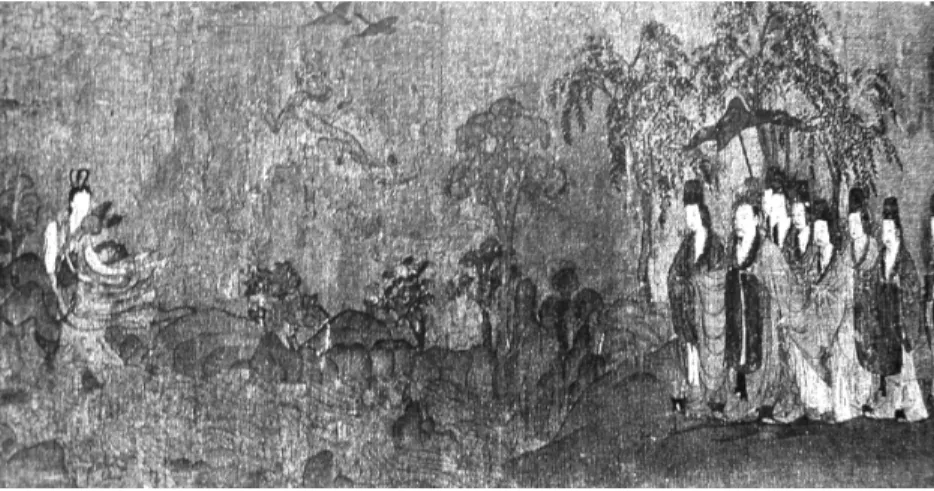 ( 1) 圖 傳 顧愷之 , &lt; 洛神賦圖 &gt; 부분 , 宋代 模本 , 絹本着色 , 27.1x572.8 cm, 北京故宮博物院