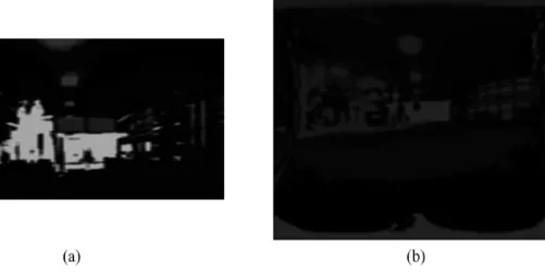 Figure 5: Co-saliency maps [1] of (a) Glass, and (b) Background.