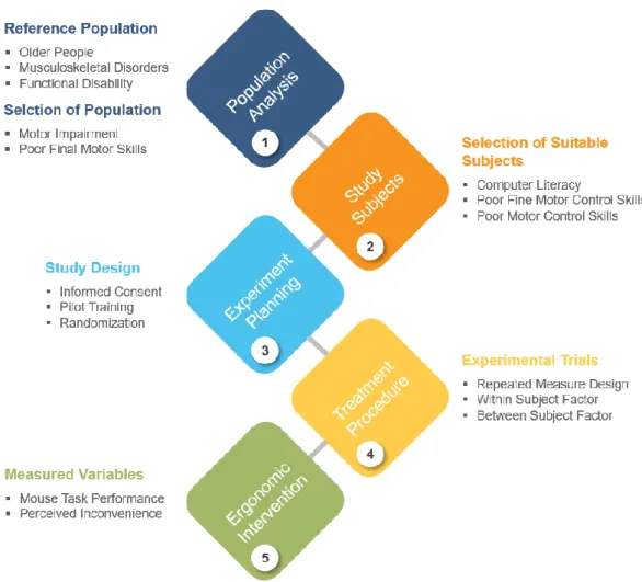 Figure 5. The interventional research process for mouse assistance 