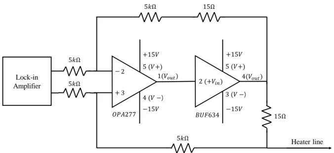 Figure 9. Schematic of voltage to current converter circuit. 