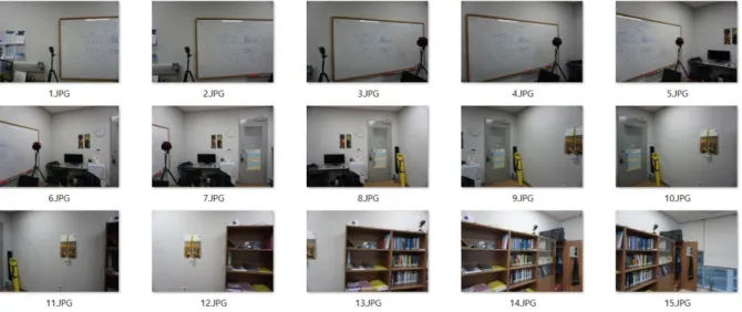 Figure 3.2 Image sequence as dataset of Experiment 1 