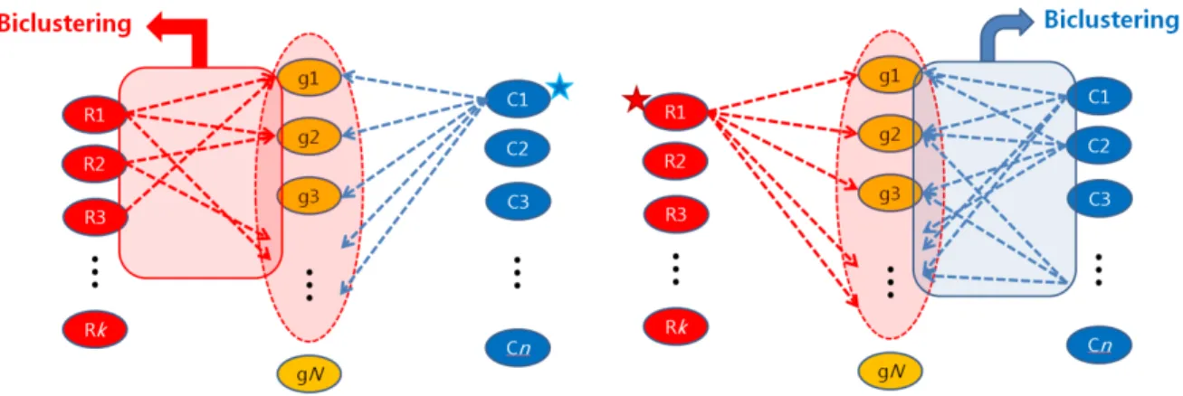 Figure 4.1. Two approaches for miRNA regulation module discovery.   