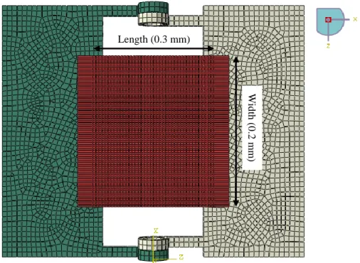 Figure 2-3. Element type and mesh size of the draft modeling.