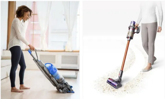 Figure 3. Pushing and pulling tasks in vacuum cleaning.