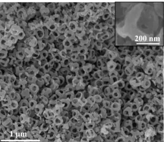Figure 2.6 Pore-controlling the ZIF-67 crystals via chemical etching in pH 2.2. 