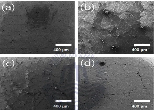 Fig. 10 SEM surface mophologies of Ni -plated Si rubbers prepared at  different temperatures under pH 7 (Mag