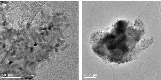 Figure  2.24  TEM  images  of  MgO,  which  were  prepared  by  thermolysis  of  Mg-ar-MOF,  [Mg 3 (bpdc) 3 (DMA) 4 ]