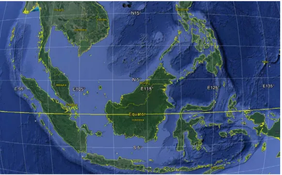 Figure II-1. Southeastern Asia (Source Google Earth) 