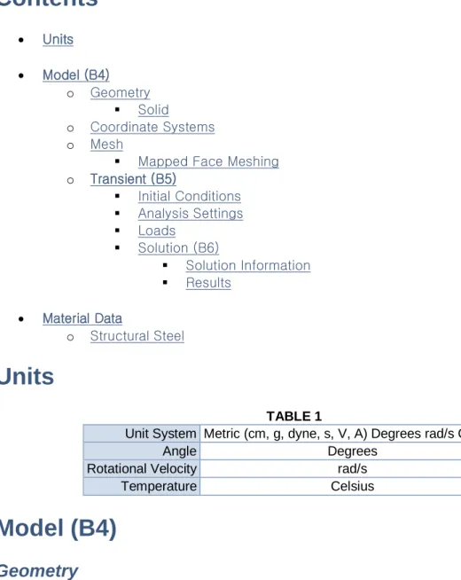 TABLE 2  Model (B4) > Geometry 