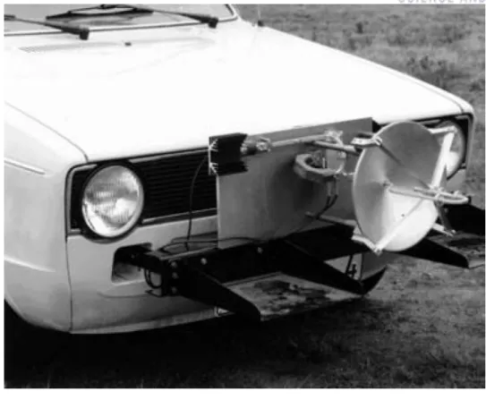Figure 1.2: First automotive radar experiment.