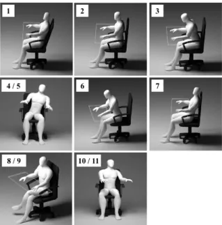 Figure 1 : Eleven sitting posture categories: 
