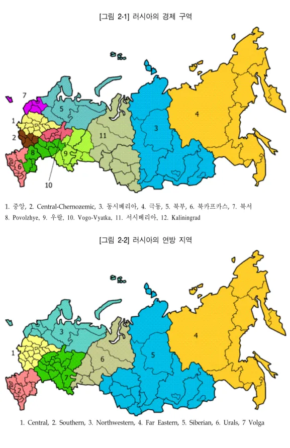 [그림  2-1]  러시아의  경제  구역 