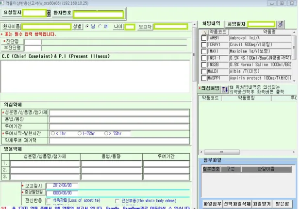 Fig  1.  Adverse  drug  reaction  reporting  program  through  Order  Communication                  System(OCS) 