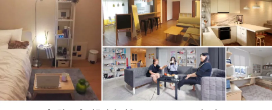 [그림  3-7]  커뮤니티  하우스  Mood  Board_퍼소나  B