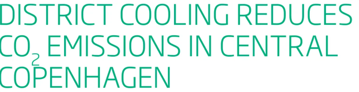 Illustration of district cooling system in the city of Copenhagen