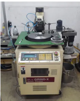 Fig. 3. Lapping machine used for polishing the specimens.