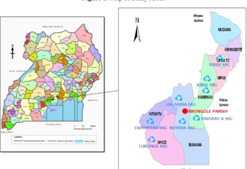 Figure 1. Map of Study Areas