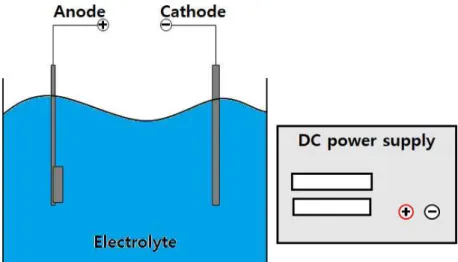 Fig. 5. Schematic diagrams of electrode processes in electrolysis of aqueous  solutions.