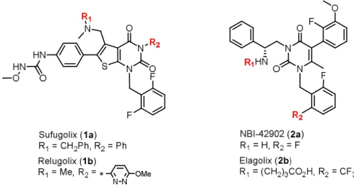 Figure 1. Representative non-peptidic GnRH antagonists in clinical  development.