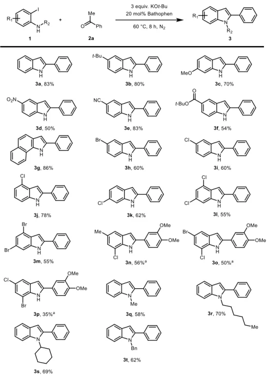 Table 2.5. Scope with 2-iodoaniline derivatives 